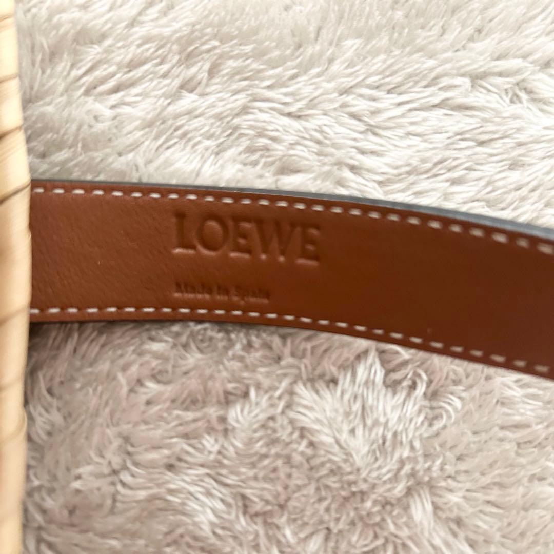【美品】LOEWE ロエベ　バスケットバッグ　スモール　ナチュラル/タン