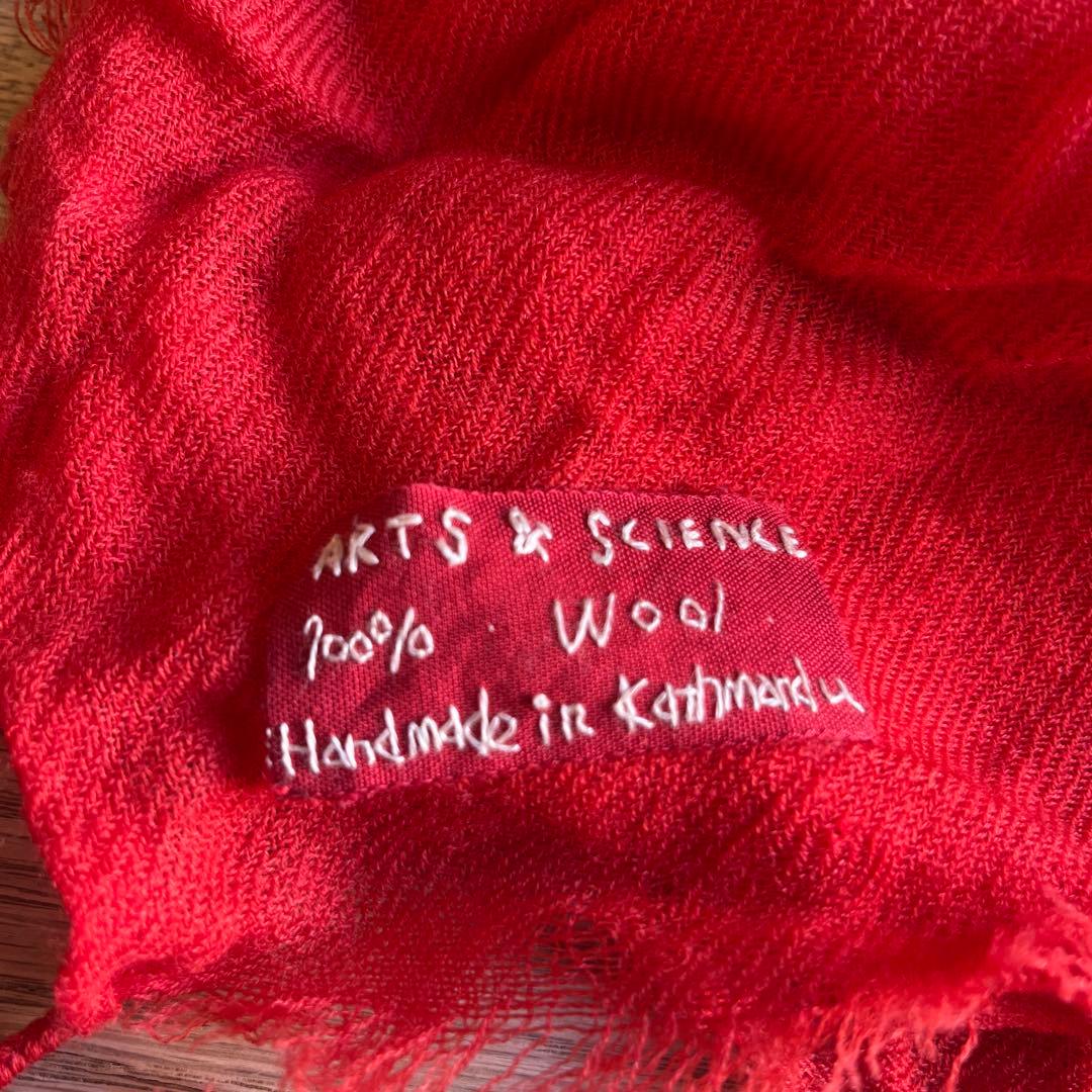 アーツアンドサイエンス ARTS&SCIENCE グリーン大判ストール