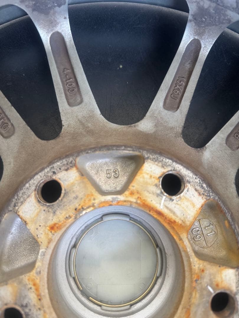 ◆美品◆ノアボクシー用アルミホイール4枚15×6jj 5/114.3 53