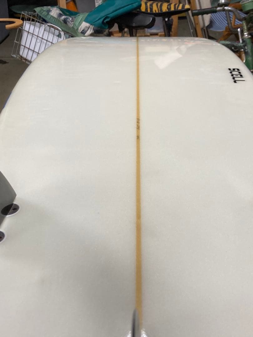 SCELL ファンボード 6'8\" PU 青白 ミッドレングス　初心者