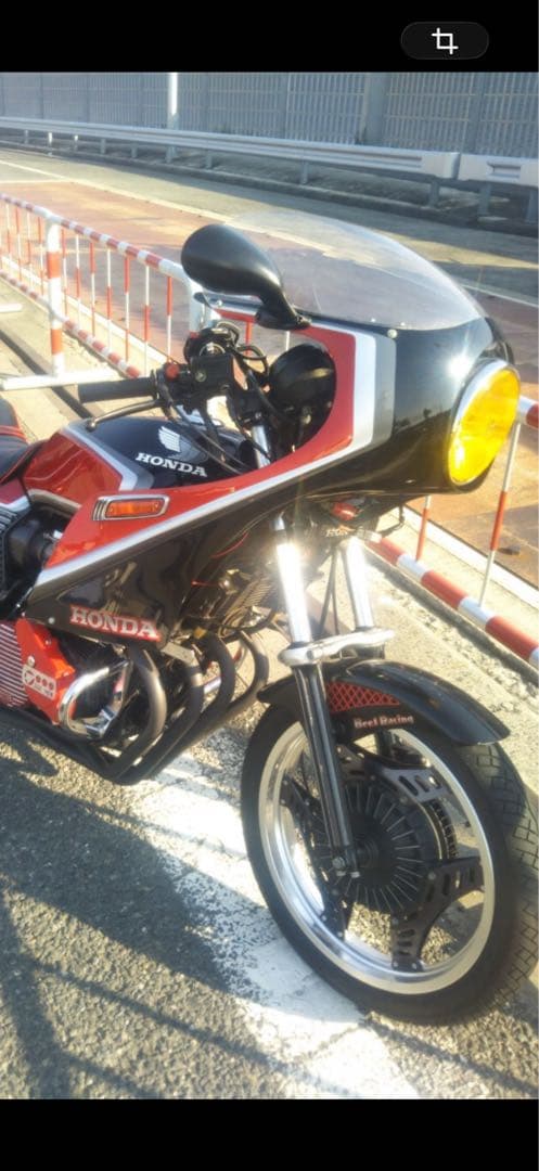 イノウエハーフカウル黒赤カラー　中古品