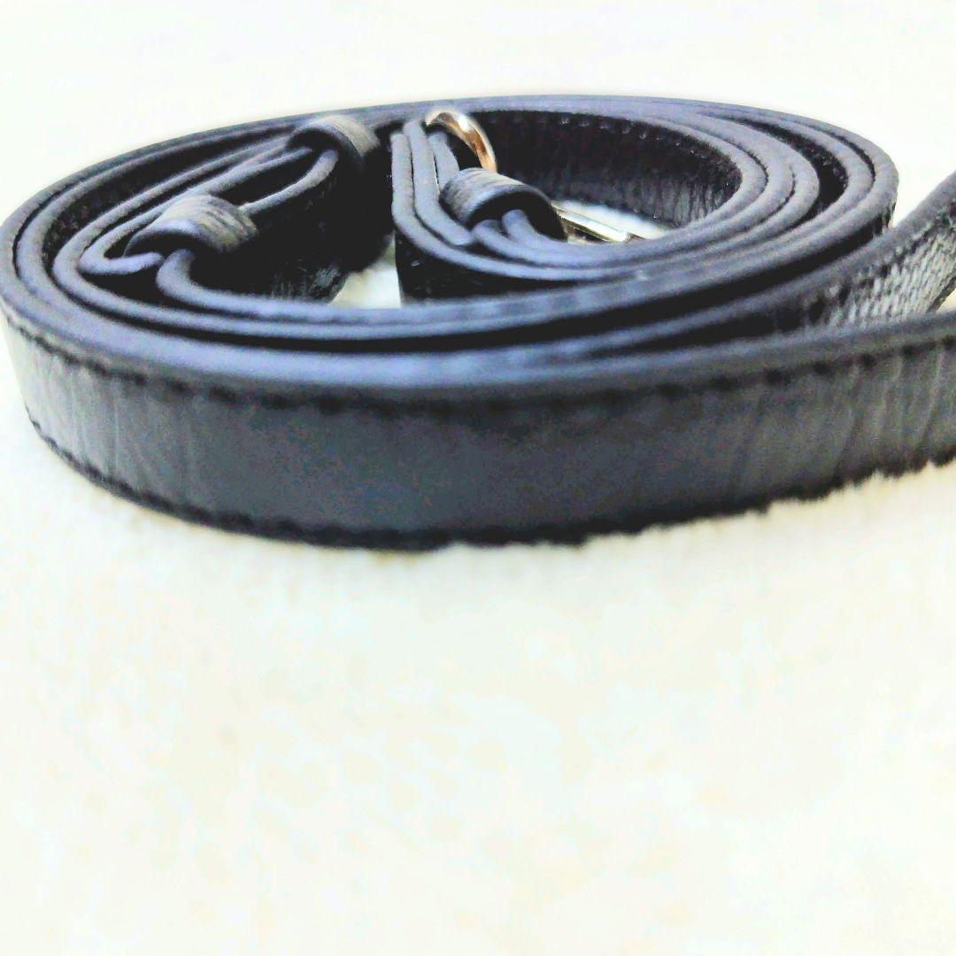 デミウ POCHE FLAT iPhone ケース+クロコ型ストラップ ブラック