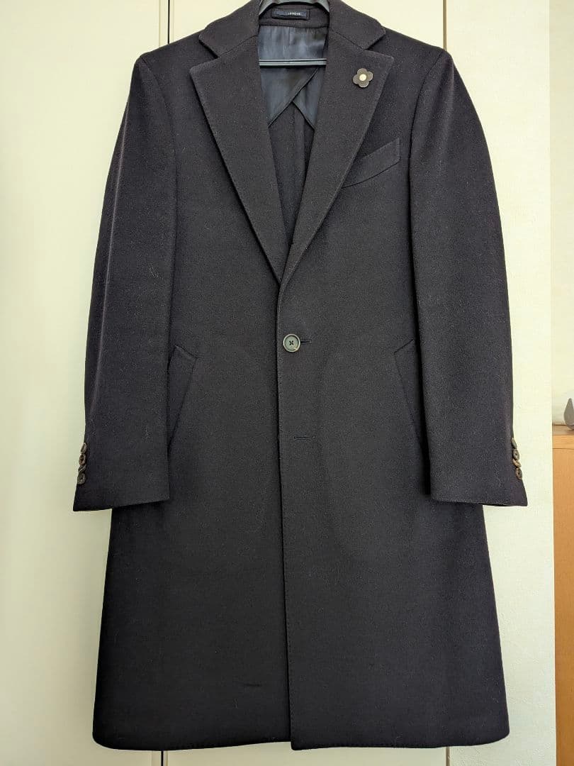 LARDINI（ラルディーニ） ウールフランネルチェスターコート サイズ44