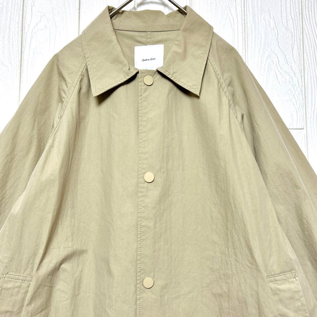 2024スピックアンドスパン コットンナイロン ステンカラーテントコート