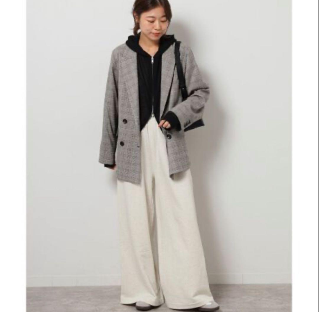 ジャーナルスタンダードレリューム　ダブルフロントチェックジャケット