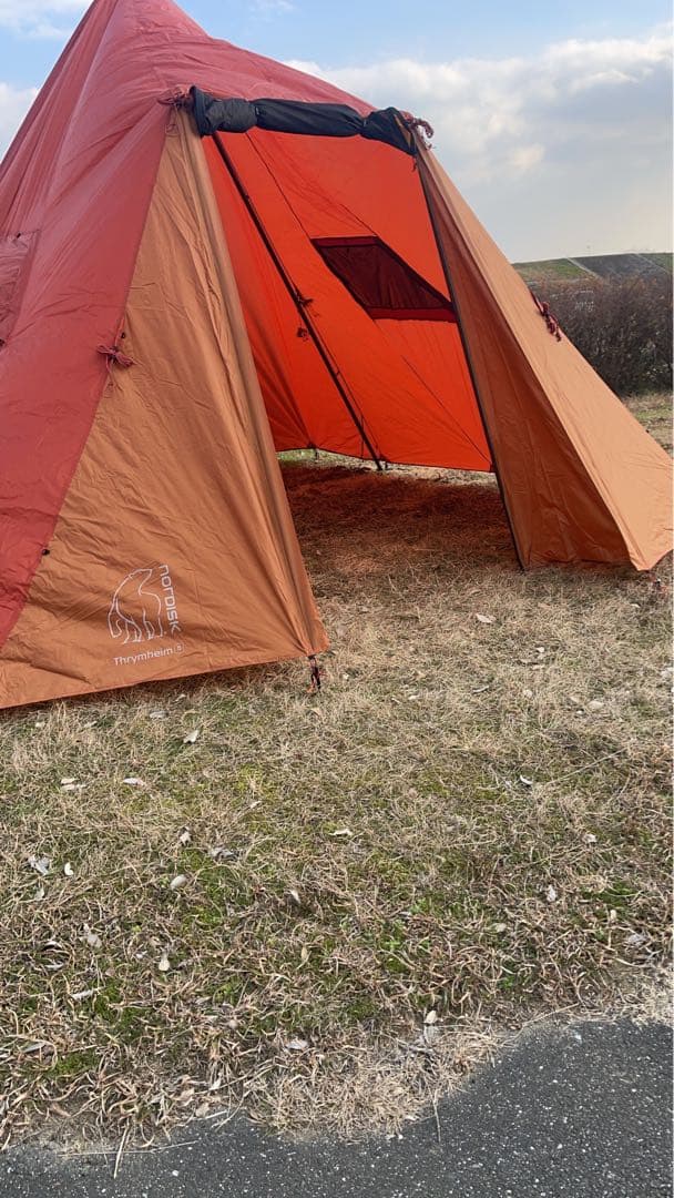 NORDISK キャンプテント オレンジ/ブラウン