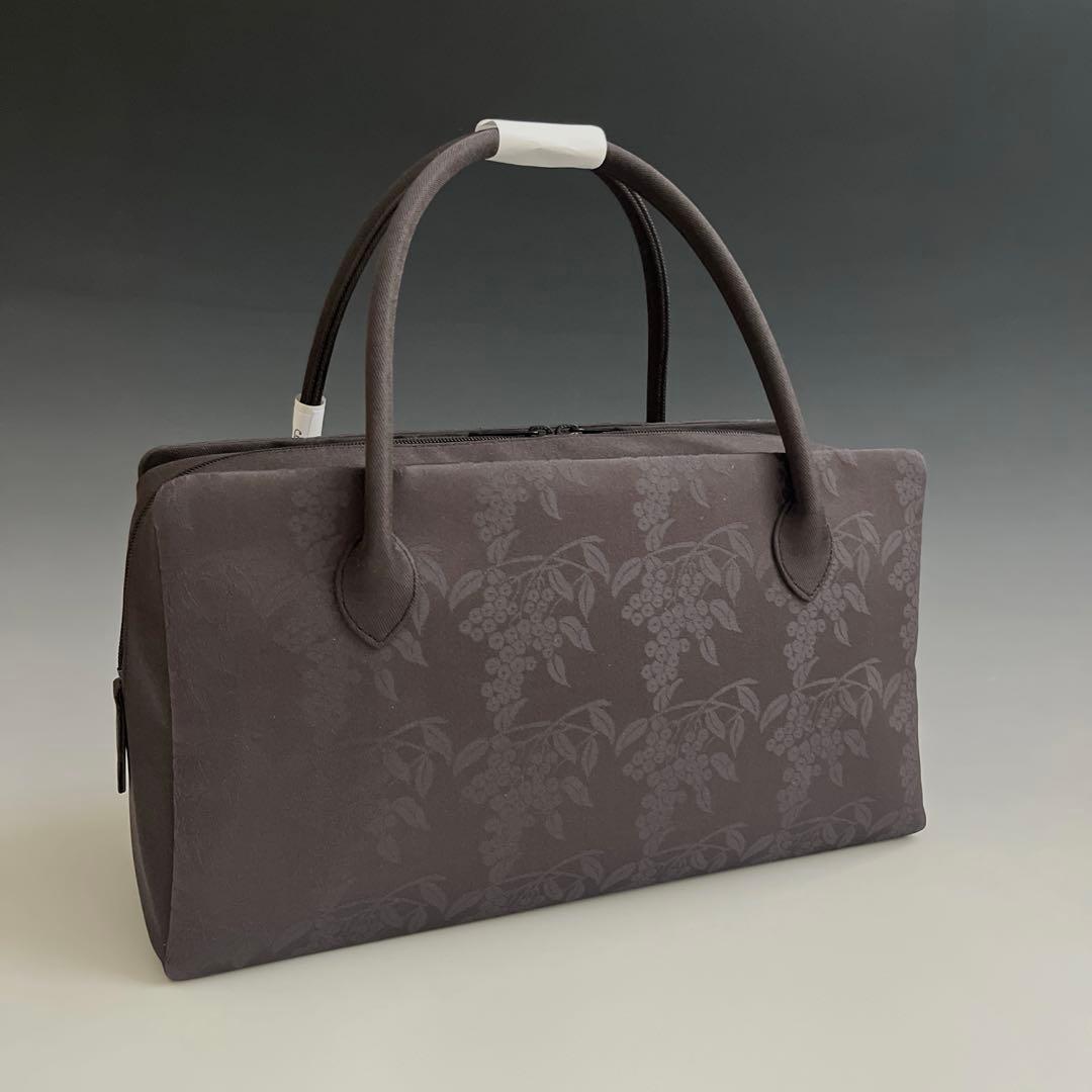 新品未使用品　京都 西陣織正絹帯地使用　利休バッグお茶席　25906