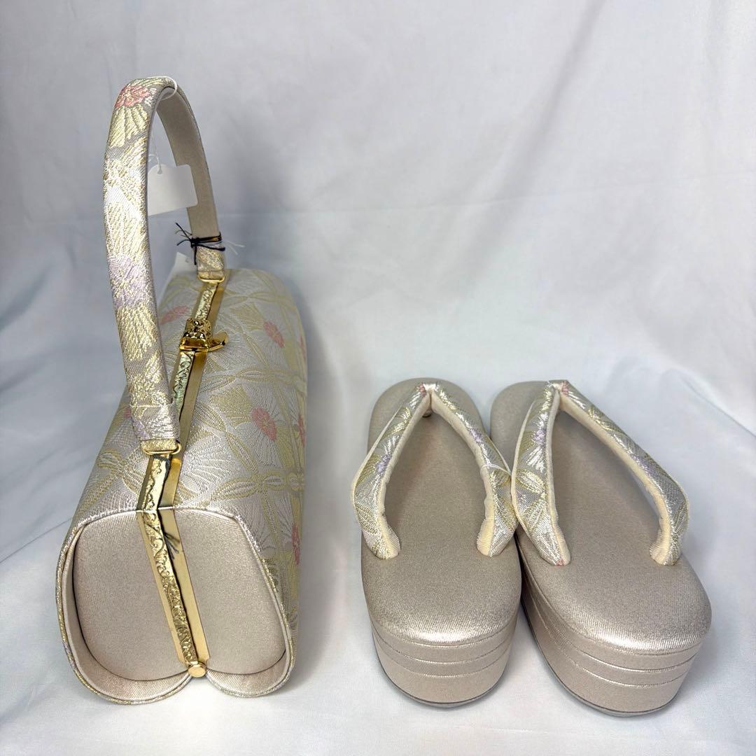 新品　草履　バッグ　セット　日本製　フォーマル　訪問着　Mサイズ