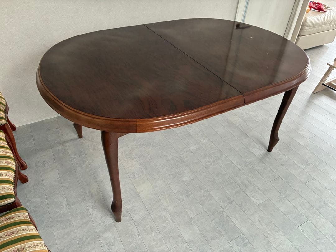 maruni マルニ伸縮式　ダイニングテーブル　地中海シリーズ椅子5脚セット