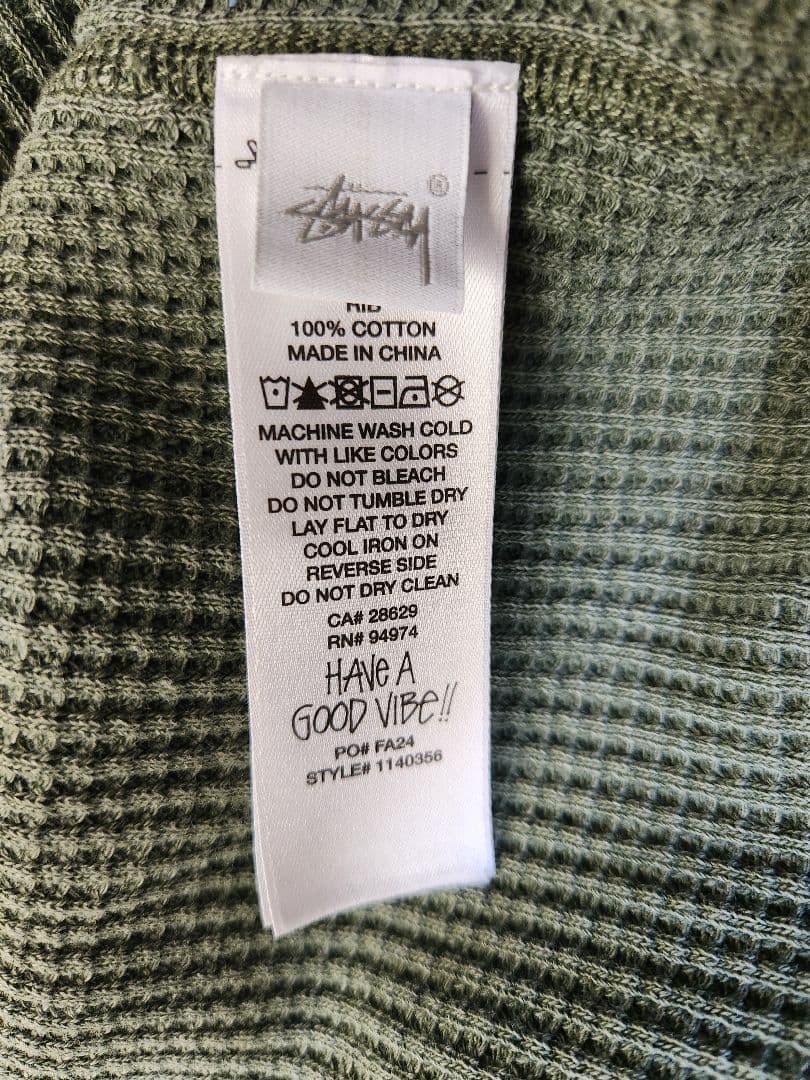 う*ー様 BASIC STUSSY THERMAL Green