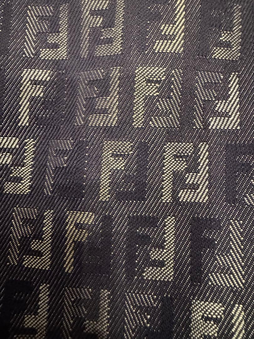 FENDIフェンディ ズッキーノ レディース トートバッグ ネイビーブルー