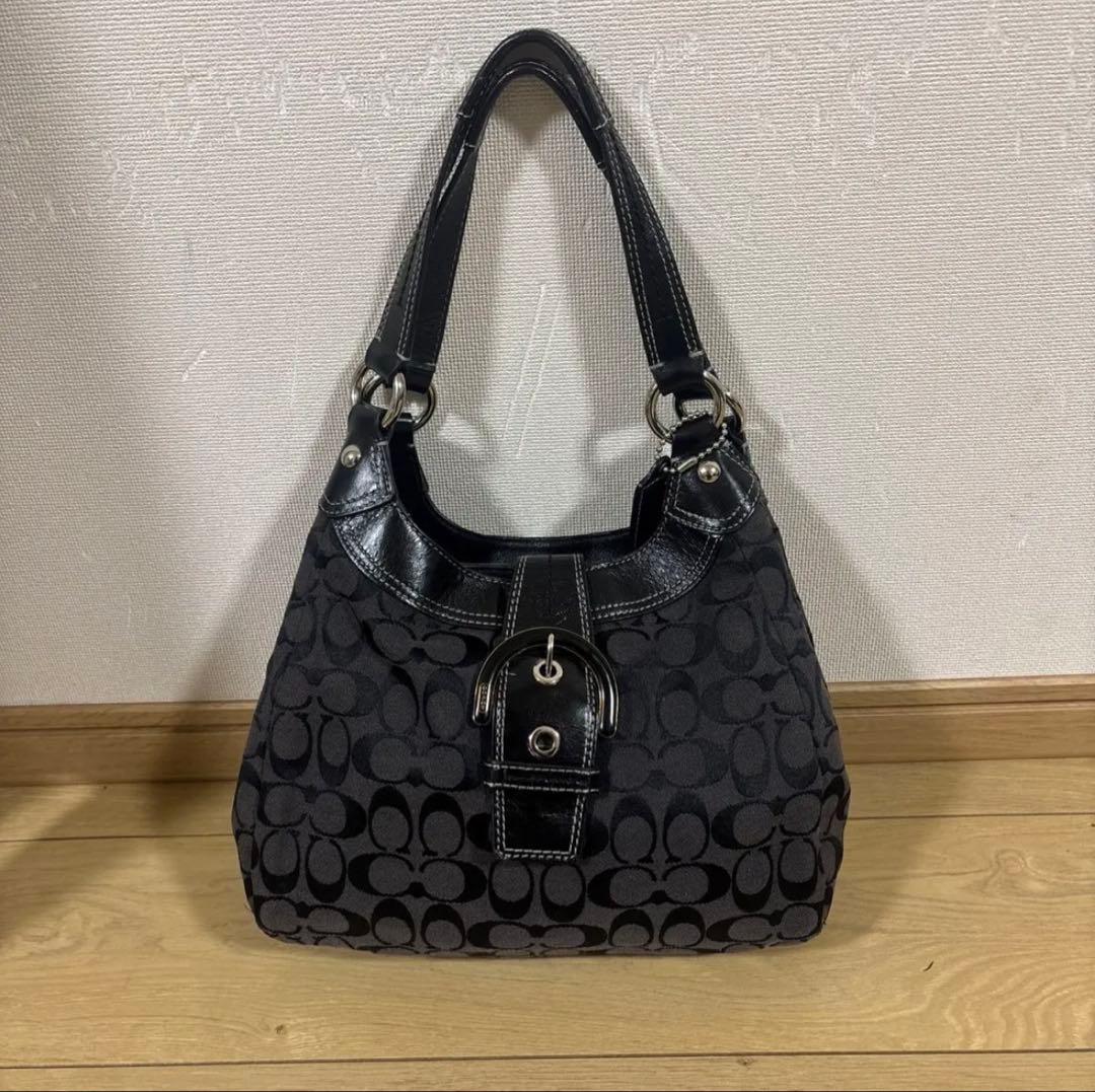00s 【COACH】 F17094 black tote bag