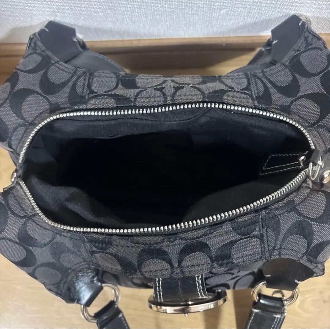 00s 【COACH】 F17094 black tote bag