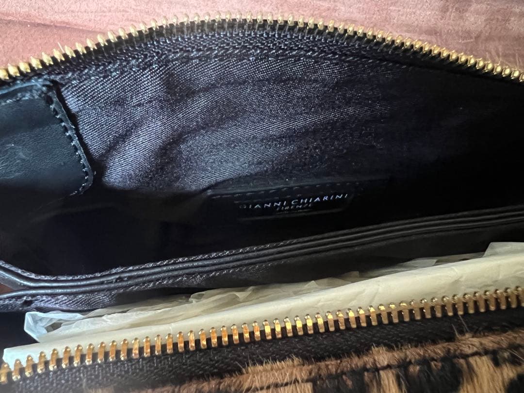 美品⭐️GIANNI CHIARINI ヒョウ柄✨ショルダーバッグ/ 2WAY