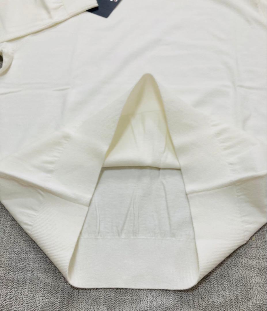 新品 パーリーゲイツ ジャックバニー ロゴハイネックニット(6)サイズLL/白