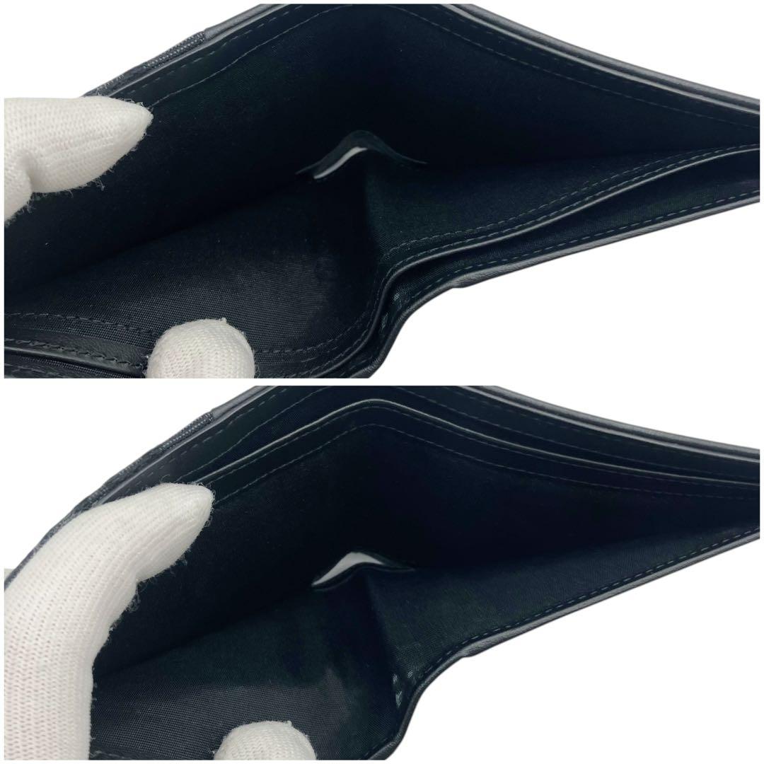 ⭐️美品⭐️ ディオール オブリーク サドル レザー 二つ折り財布 ブラック