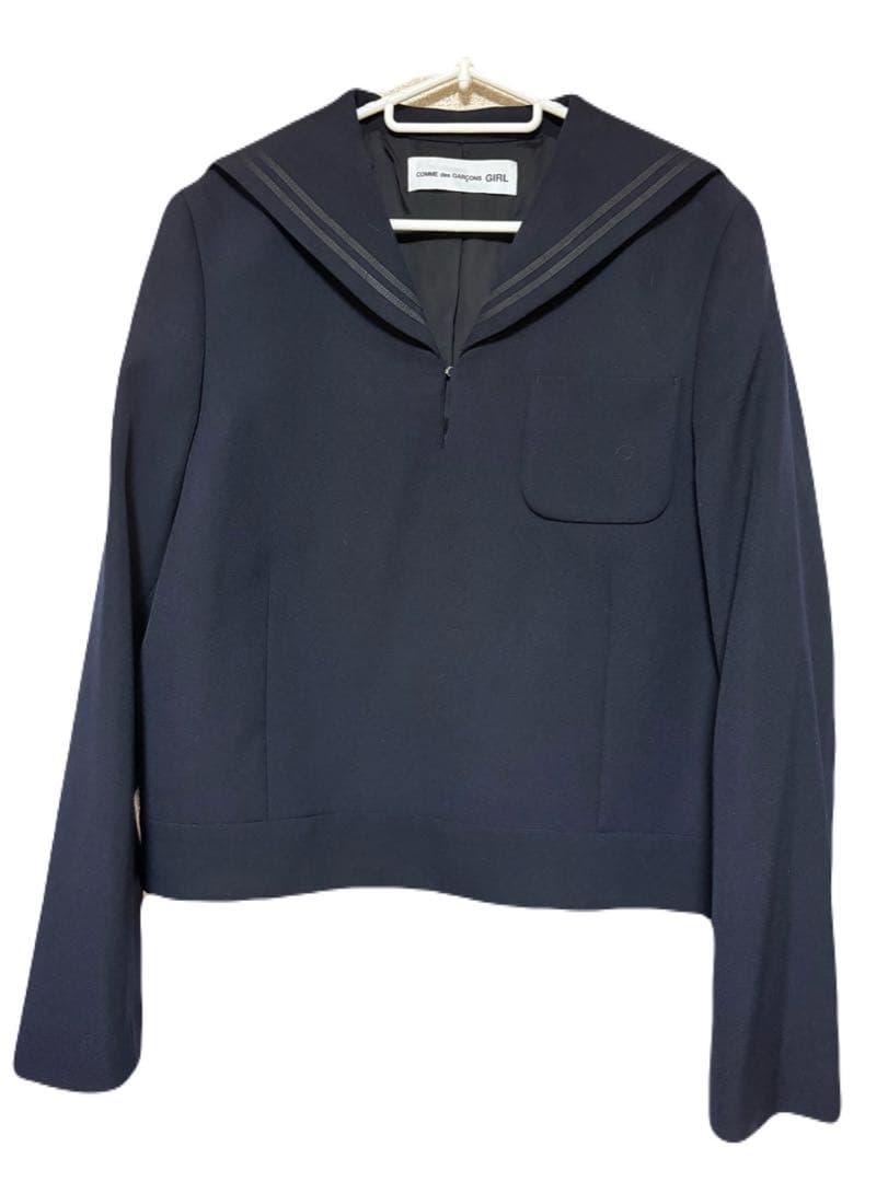 コムデギャルソンガール　セーラーカラー紺ジャケット