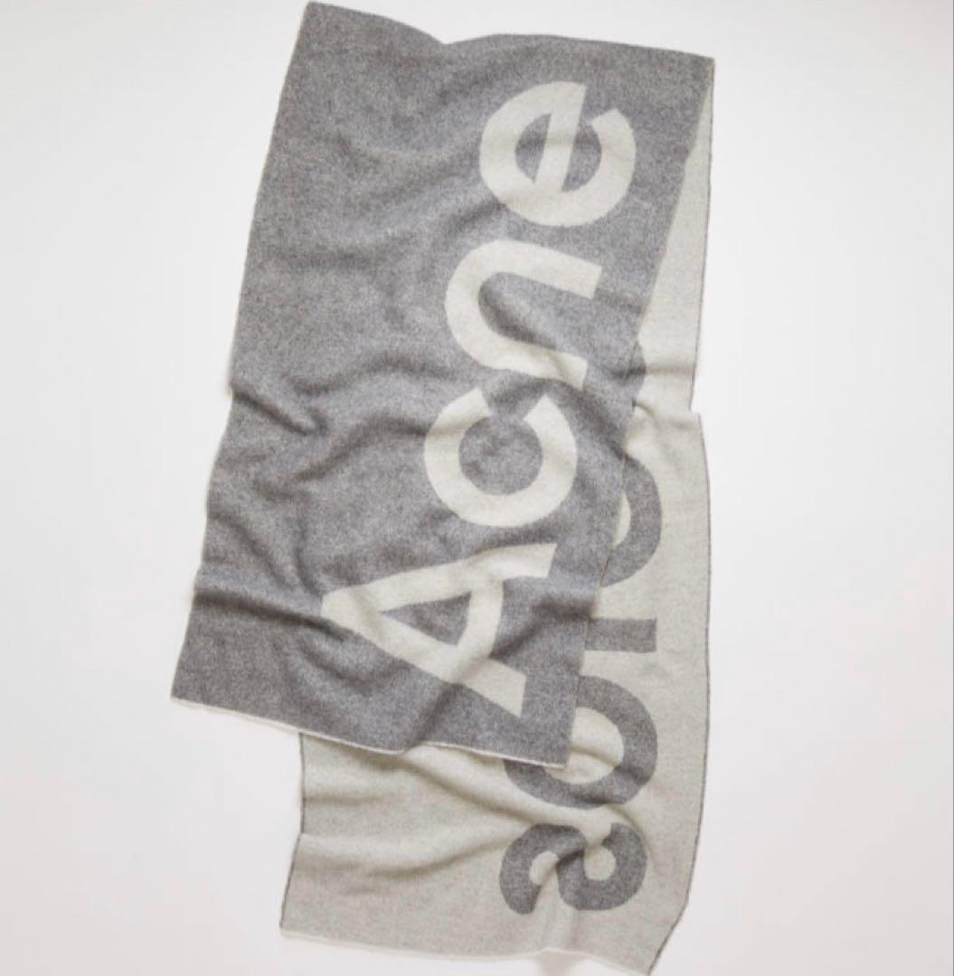 【秋冬必須アイテム】Acne Studios マフラー　ライトグレー