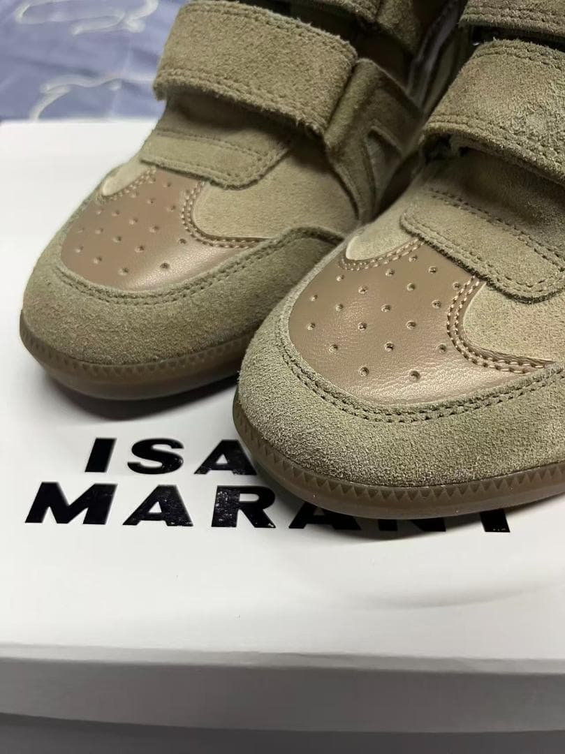 ISABEL MARANT ベージュ スエード ハイカットスニーカー