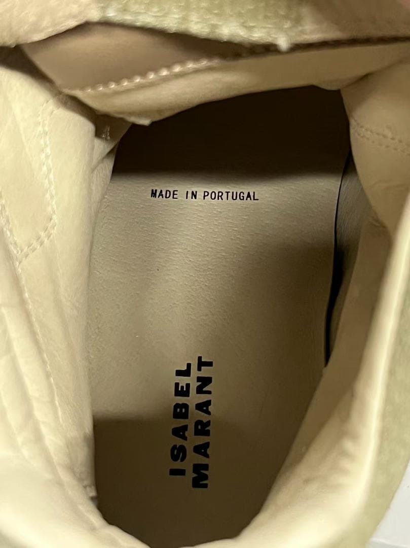 ISABEL MARANT ベージュ スエード ハイカットスニーカー