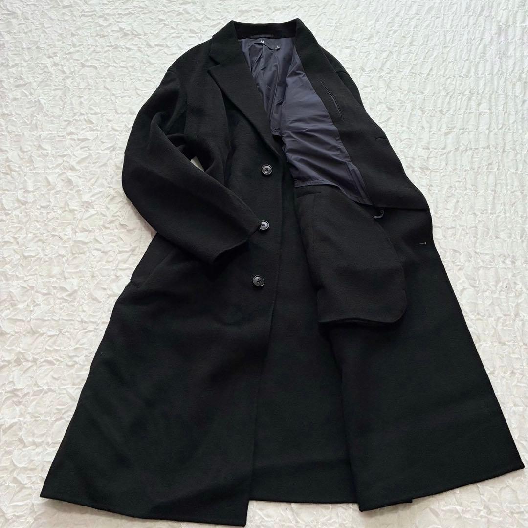 ユニクロ ジルサンダー カシミヤブレンドオーバーサイズチェスターコート L