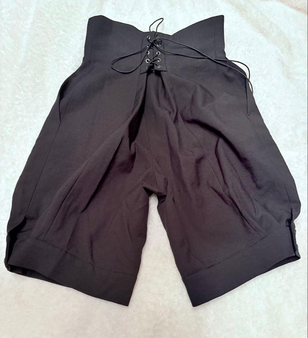 ATELIER BOZ(アトリエ ボズ) ショートパンツ ハイウエスト 黒