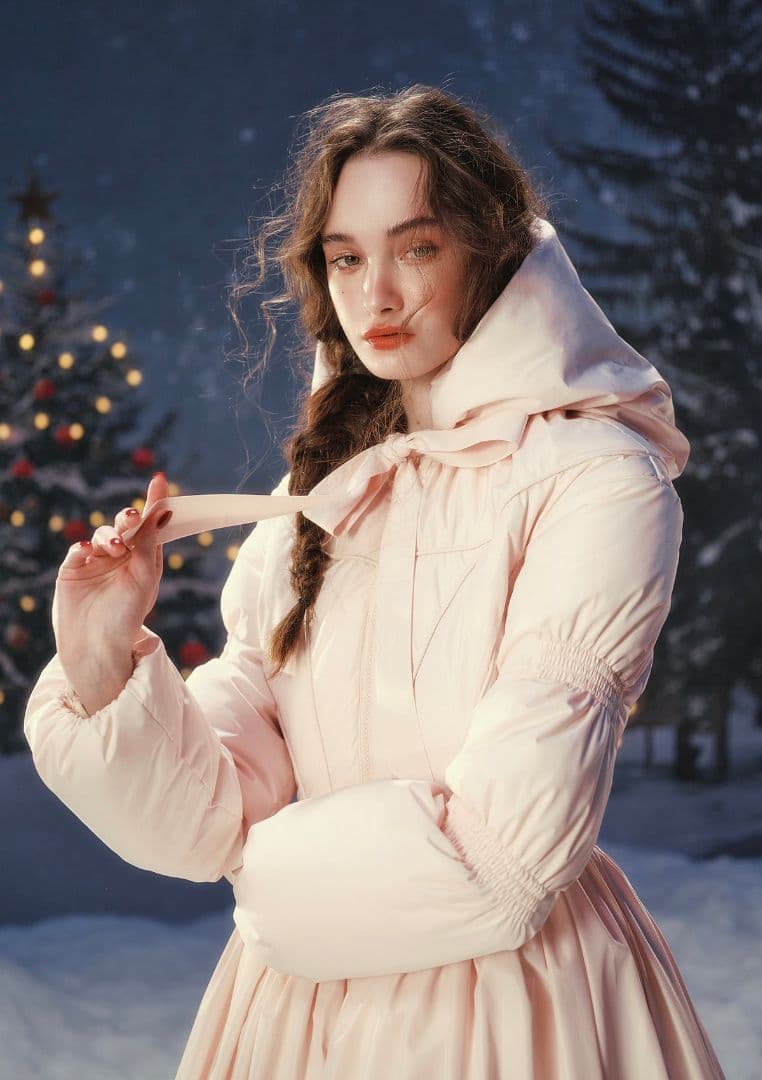 Lacemade Coat レースメード コート ピンク フィットアンドフレア