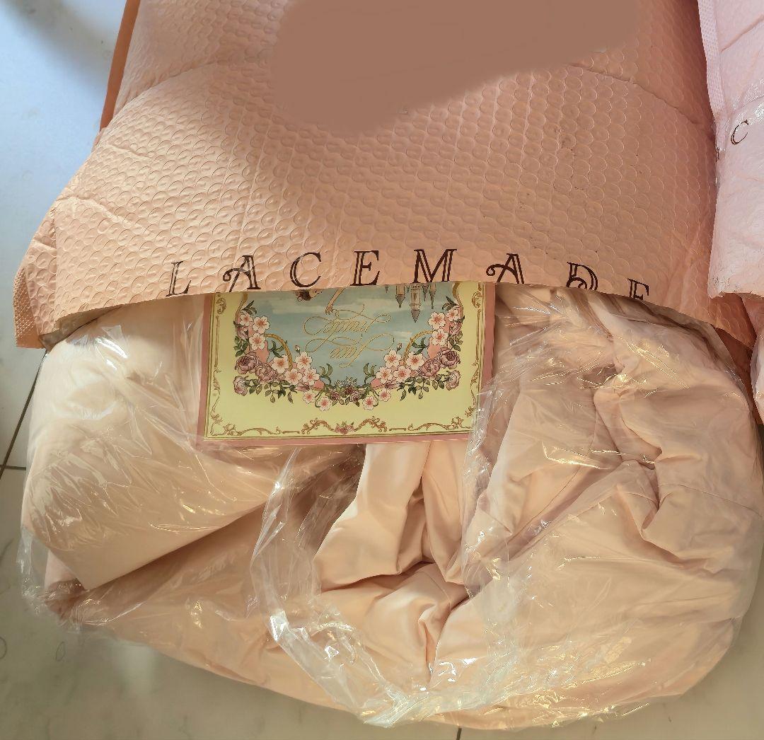 Lacemade Coat レースメード コート ピンク フィットアンドフレア