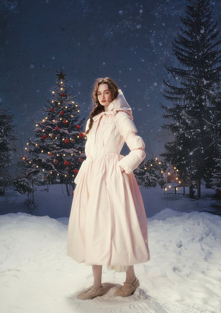 Lacemade Coat レースメード コート ピンク フィットアンドフレア