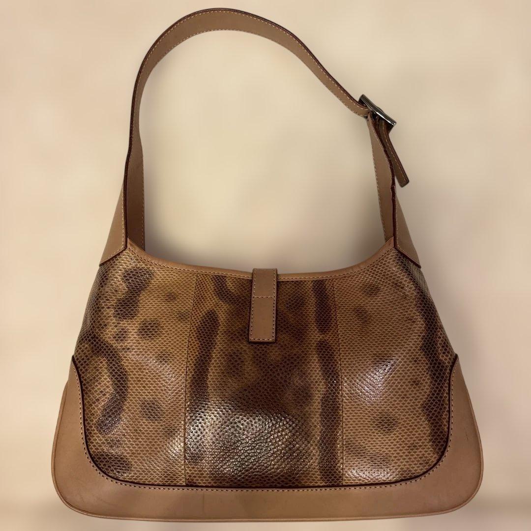 ドカベン　希少Gucci bagリザード　ジャッキー