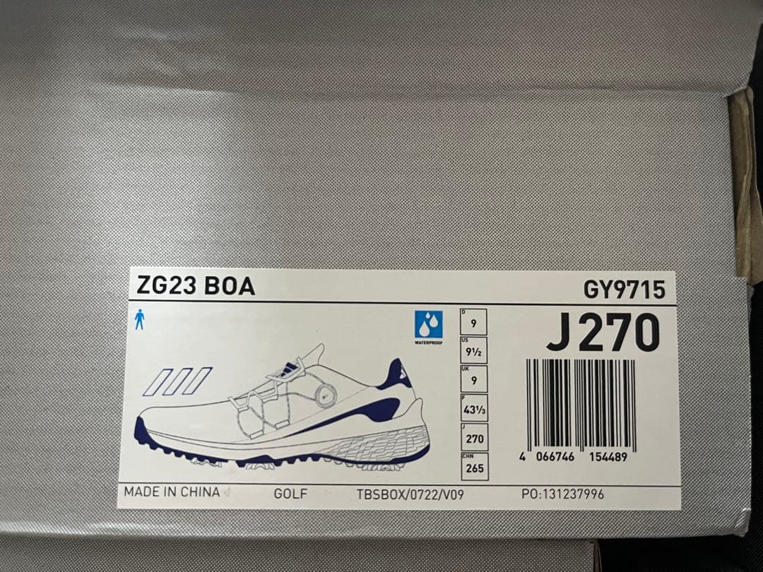 adidas ゴルフシューズ　27 ZG 新品