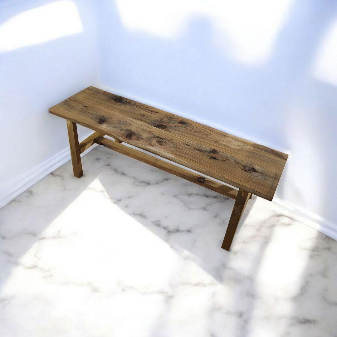 新生活を彩るシンプルな木製/ベンチ/スツールチェア