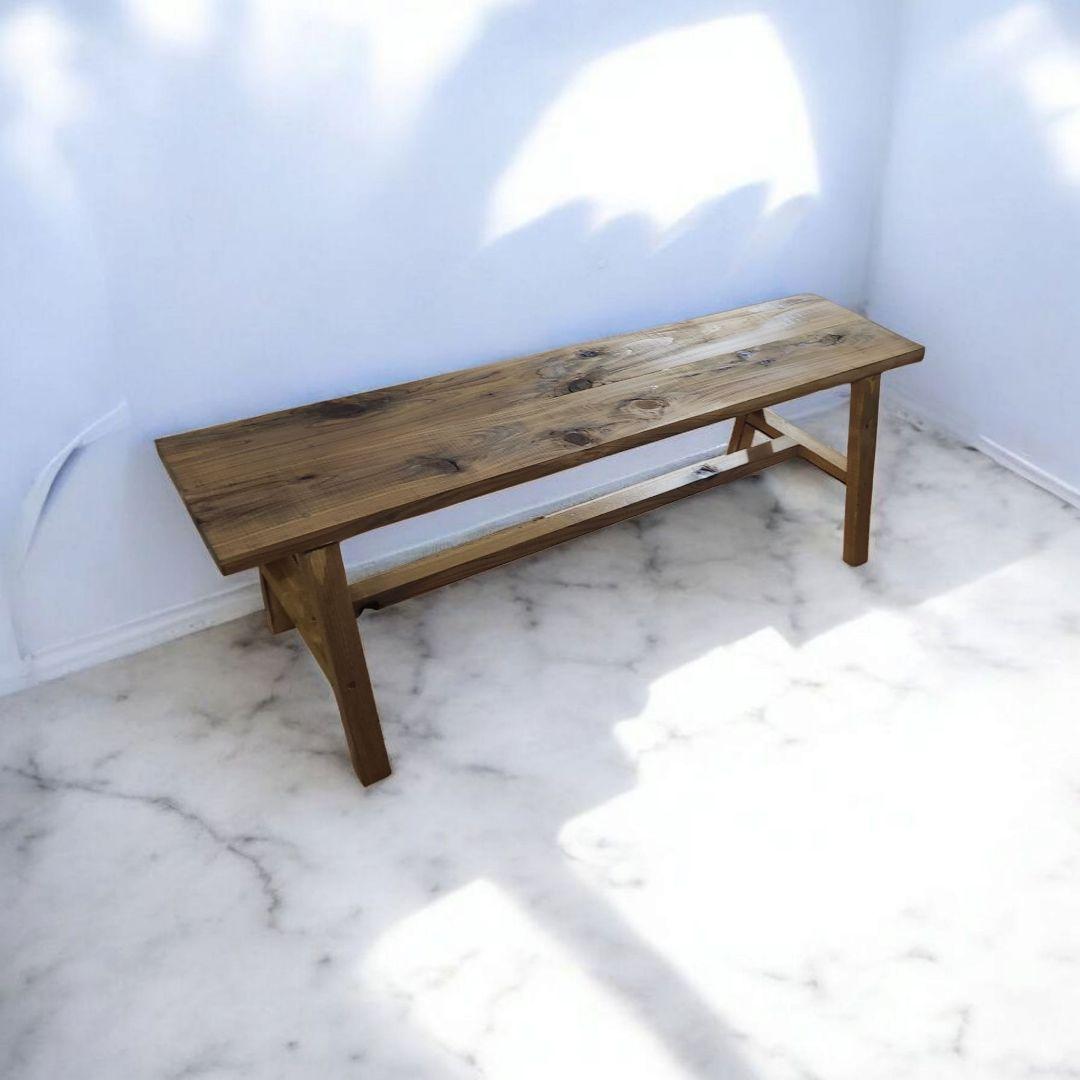 新生活を彩るシンプルな木製/ベンチ/スツールチェア