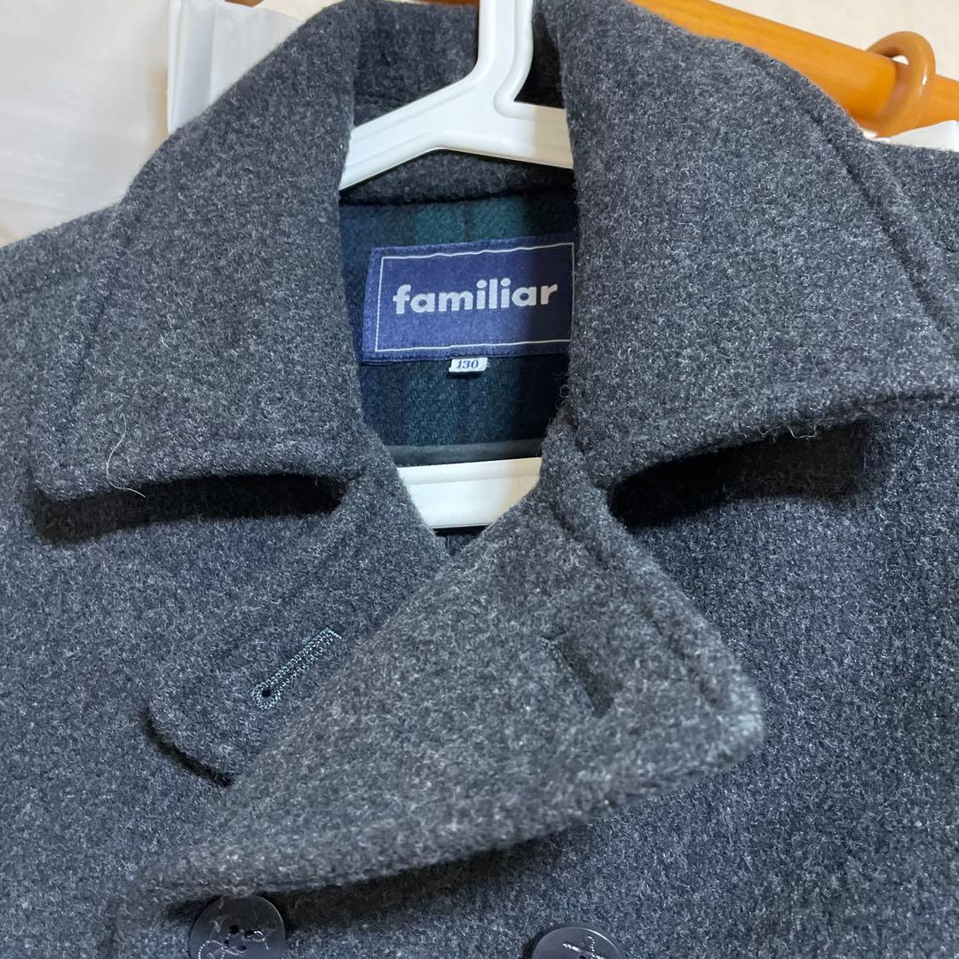 familiar ウールコート 130cm グレー 美品