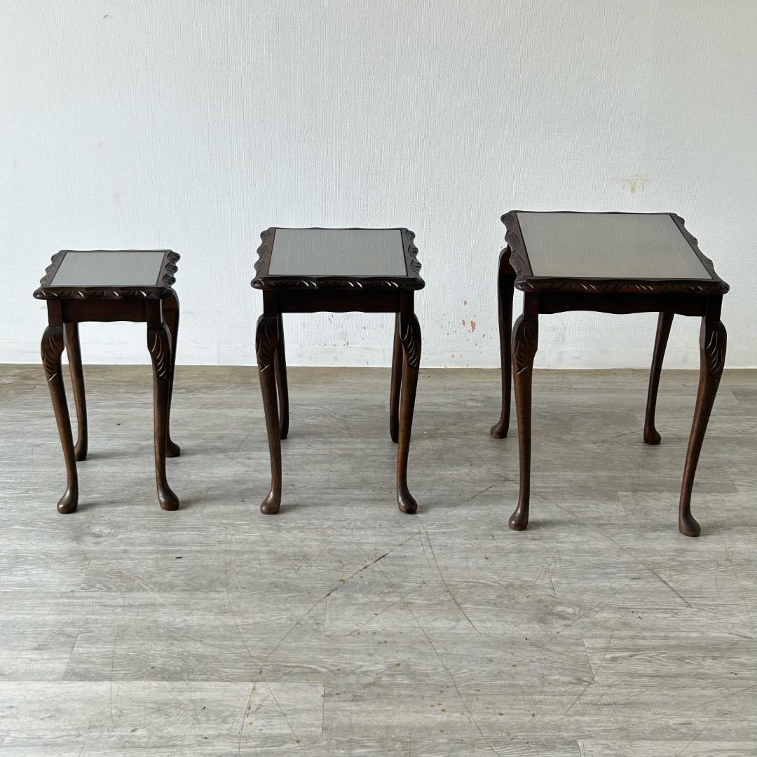 イギリス アンティーク 家具 ネストテーブル 1940年頃 596A