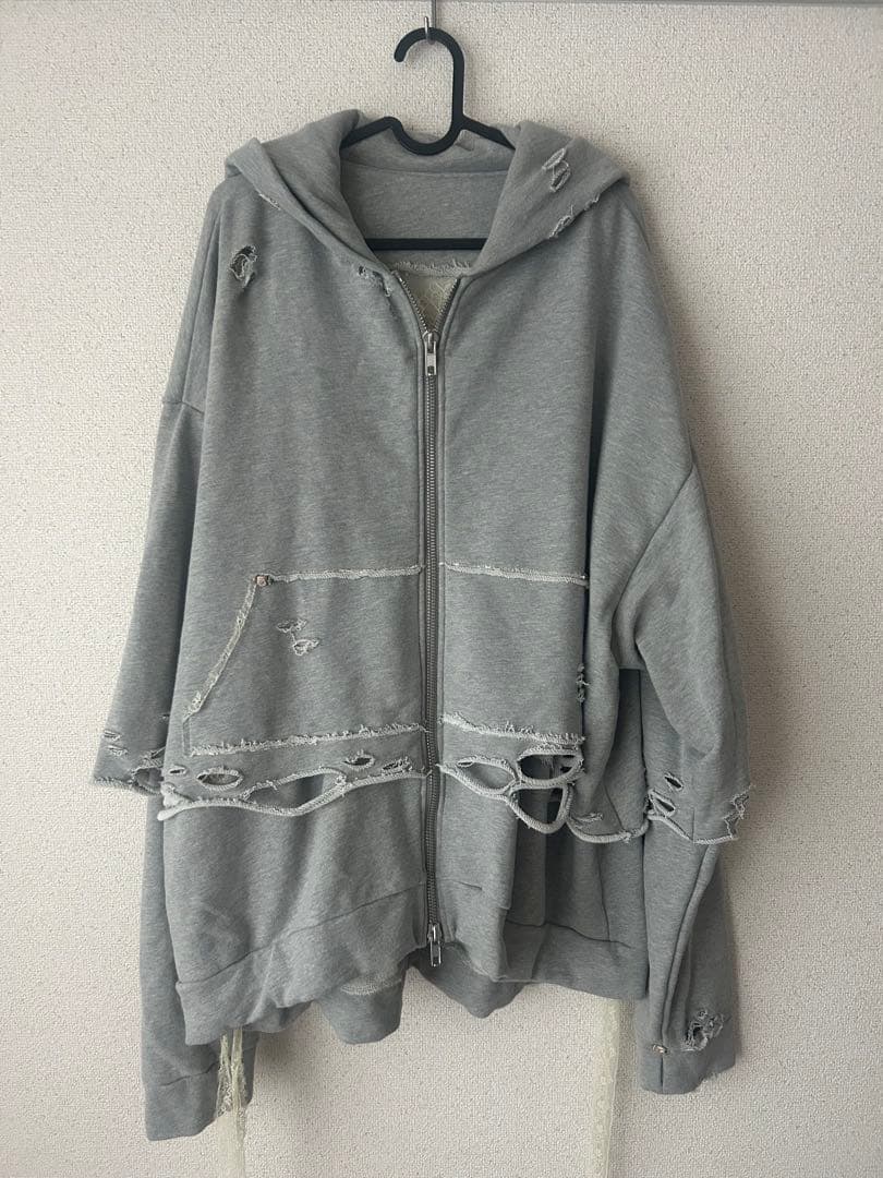 トップス neith. Layered Crush Hoodie(Gray) yukari