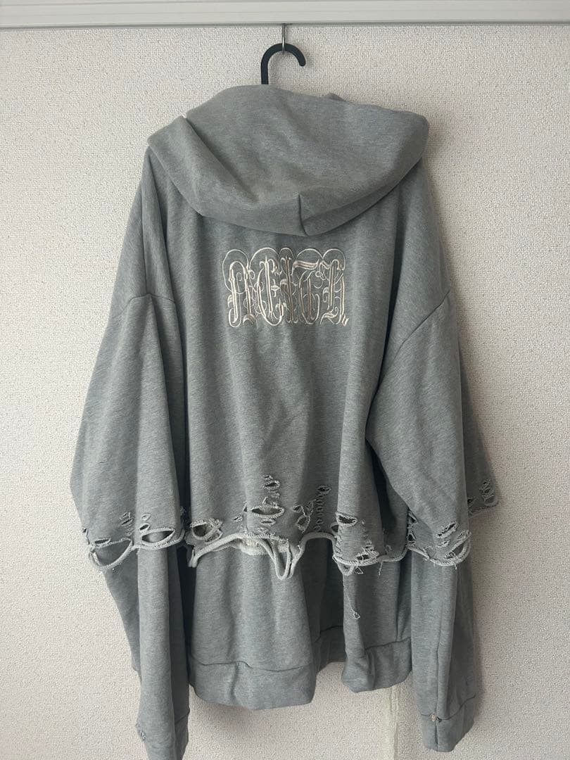 トップス neith. Layered Crush Hoodie(Gray) yukari