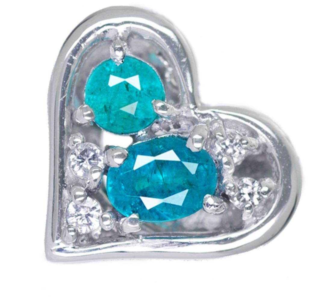 kiwi 　高ネオン　K18WG　ブラジル　パライバトルマリン　ペンダント