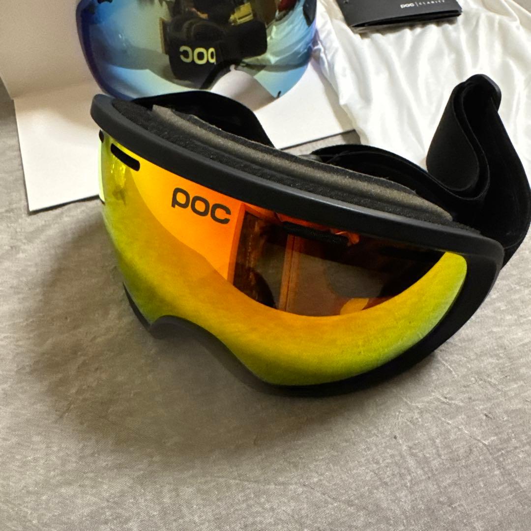 POC ゴーグルFOVEA CLARITY交換レンズ付き