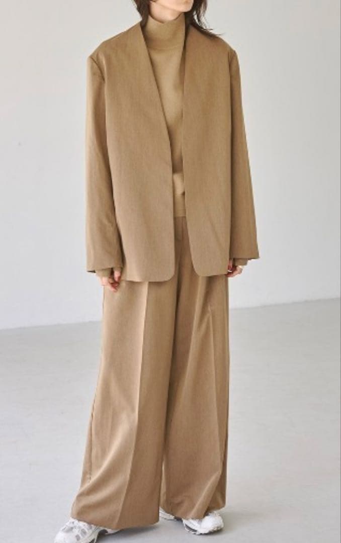 TODAYFUL ヘザーカラーレスジャケット・パンツ、セットアップ