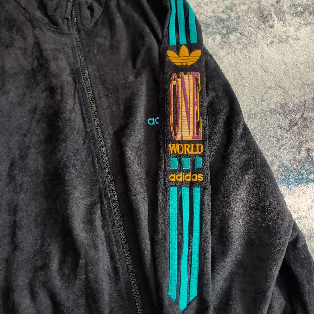 80s アディダス ベロア トラックジャケット ユーロ古着 フランス製