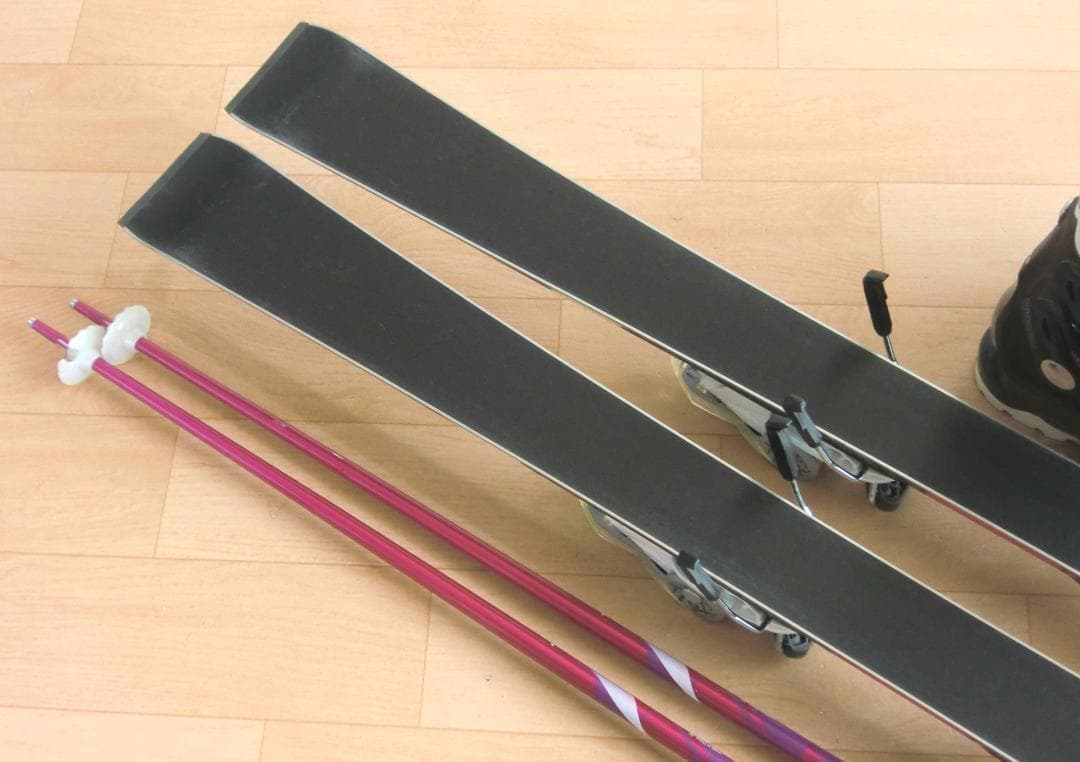 ■■1月限定■送料無料■女性用スキーフルセット■板142靴23.5■メンテ付■■