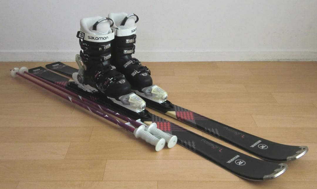 ■■1月限定■送料無料■女性用スキーフルセット■板142靴23.5■メンテ付■■