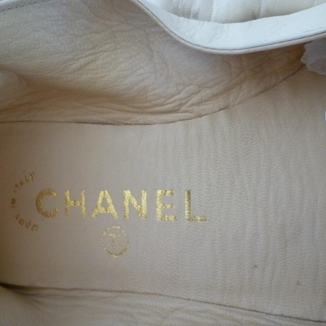 シャネル ルームシューズ 上履き バレエシューズ 22.5cm