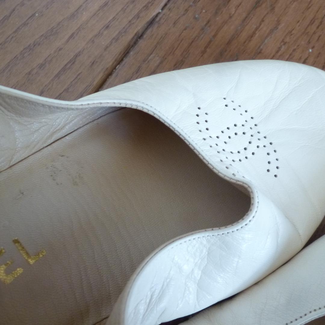 シャネル ルームシューズ 上履き バレエシューズ 22.5cm