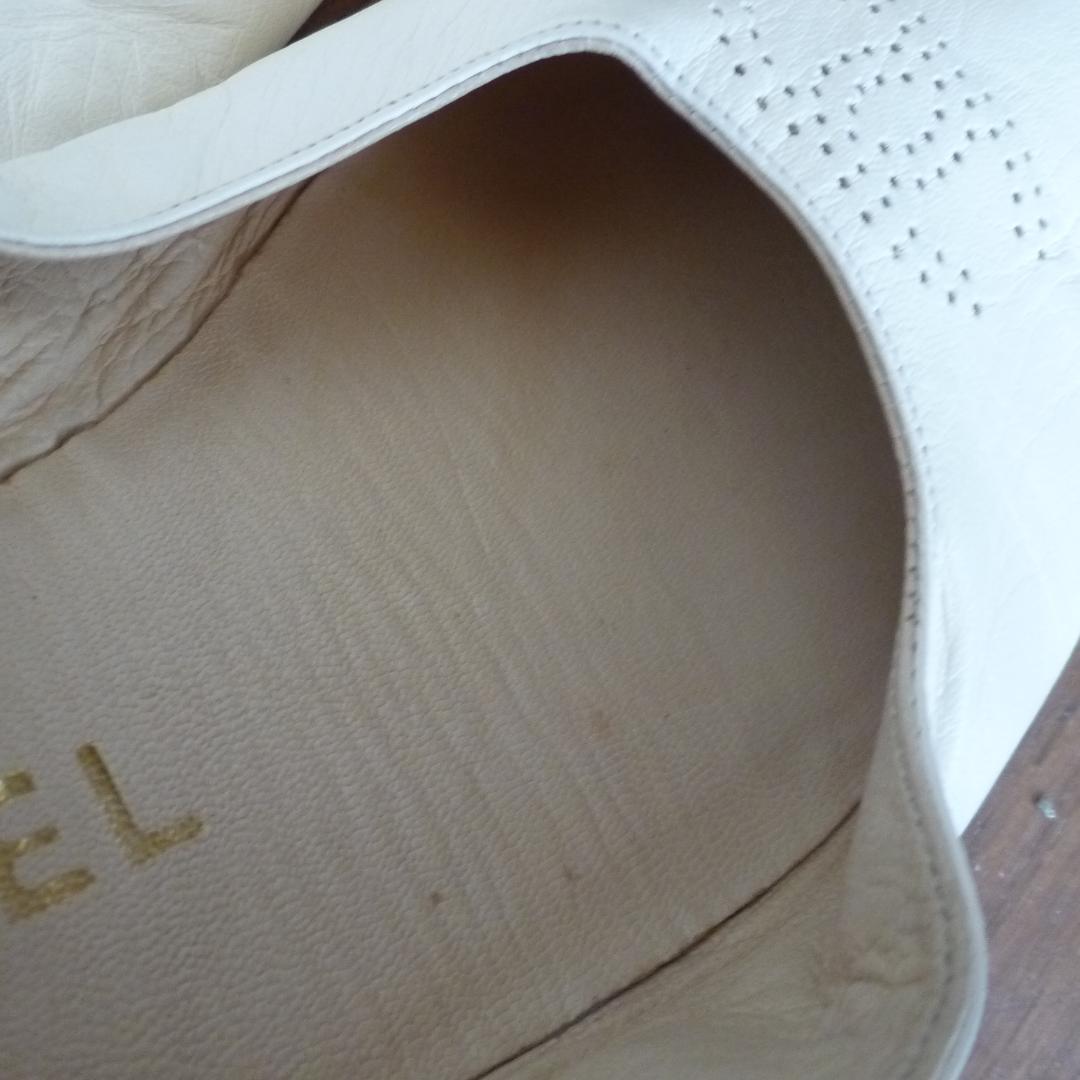 シャネル ルームシューズ 上履き バレエシューズ 22.5cm