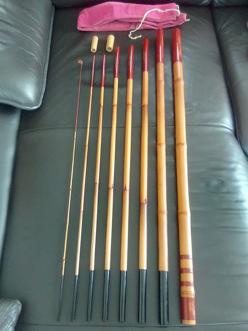 【中古品】竿種竹竿工房『竹竿（漆塗り）5.2m』渓流竿