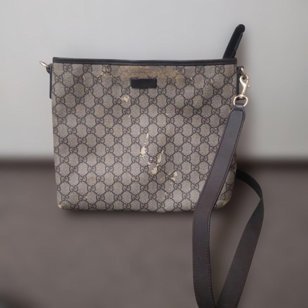 Gucci ショルダーバッグ ベージュ キャンバス