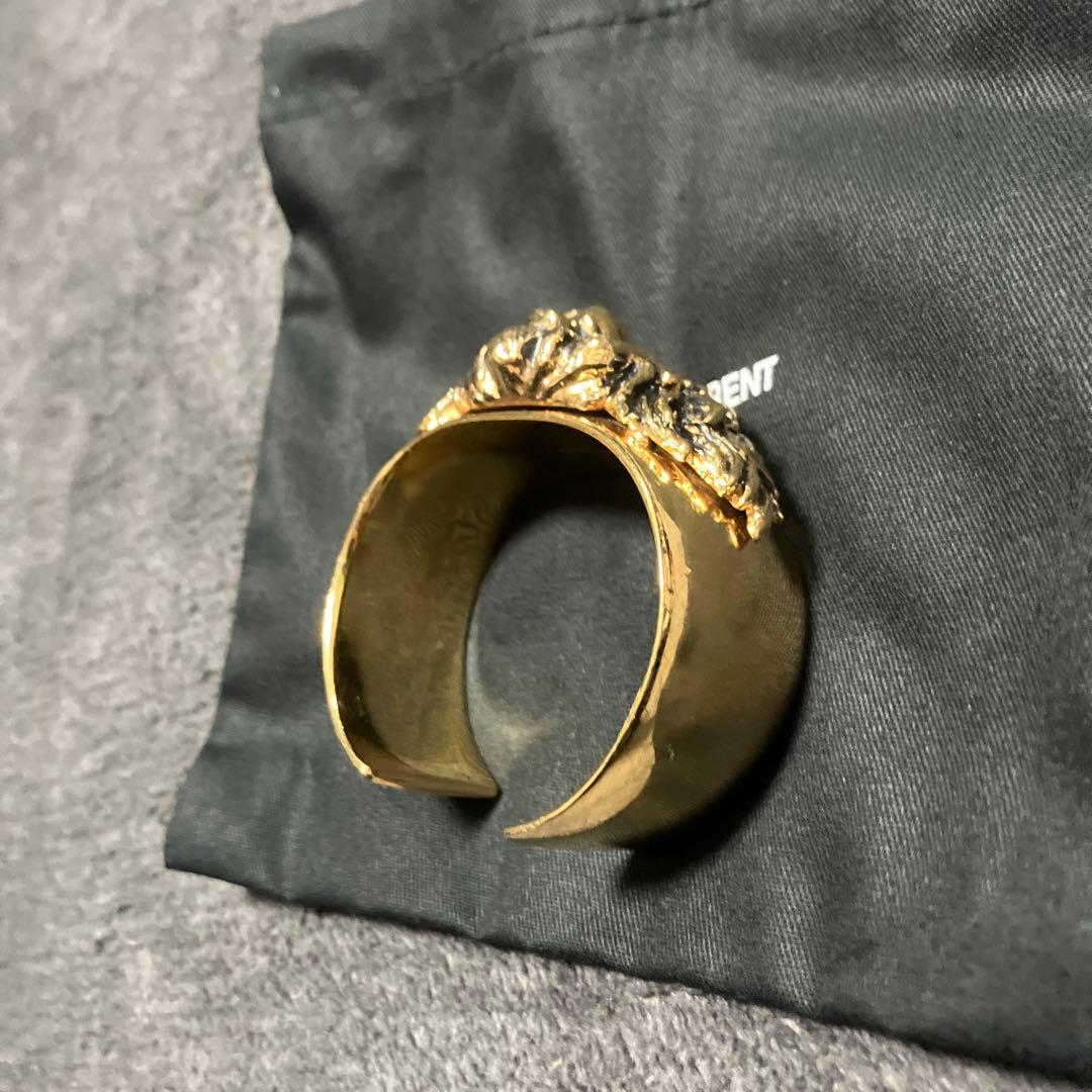 サンローラン　ライオン　バングル　アニマル