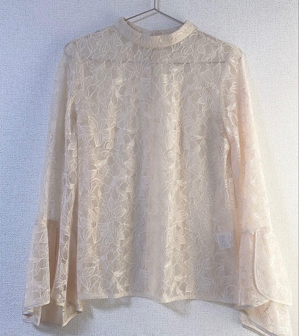 【niana】ベージュ×ミント　スリットドレス ノースリーブワンピース